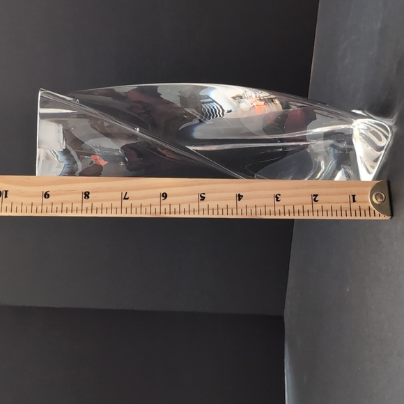 VTG Kosta Boda Tall Crystal Candle Holder, Signed. - Picture 10 of 10